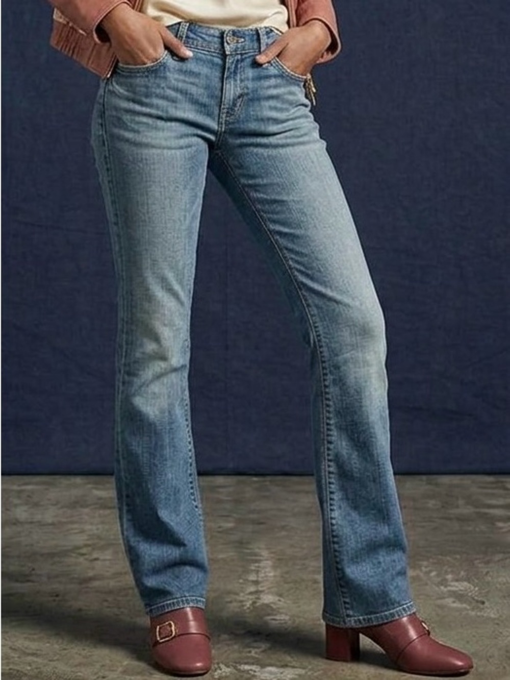 Citizens of Humanity Ingrid 002 Low Rise Flare Jeans Size 25 Blue Stretch USA